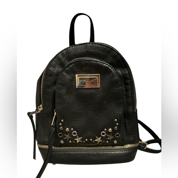 Juicy Couture Black Mini Backpack w/ Gold Toned Hardware - EUC - Picture 1 of 12